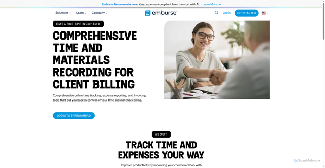 Security scan screenshot of https://springahead.com