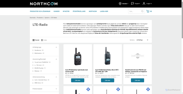 Security scan screenshot of https://lteradio.se