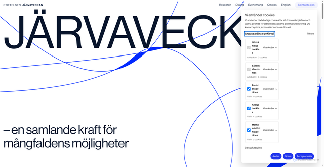 Security scan screenshot of https://jarvaveckanresearch.se