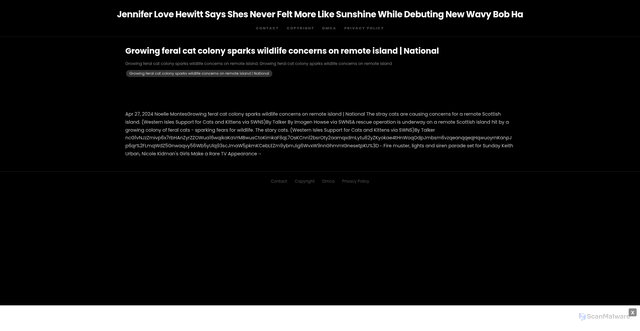 Security scan screenshot of https://youniqebrandhugo-sh3wzh7r9l.edgeone.app/19933-growing-feral-cat-colony-sparks-wildlife-concerns-on-remote-island-national.html