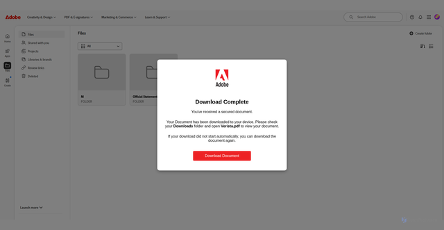 Security scan screenshot of https://vaac.club/Verista/download.html