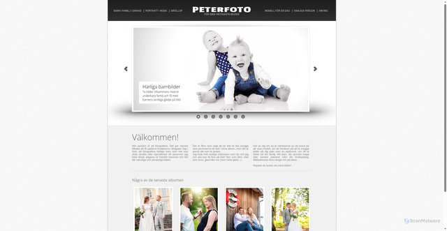 Security scan screenshot of https://peterfoto.se