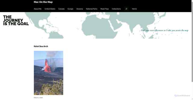 Security scan screenshot of https://maconthemap.com/tag/holei-sea-arch/