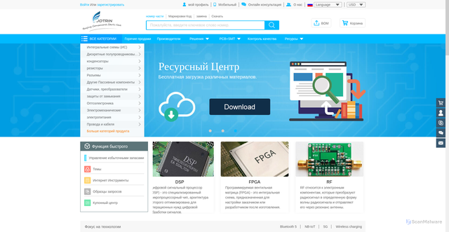 Security scan screenshot of https://www.jotrin.ru