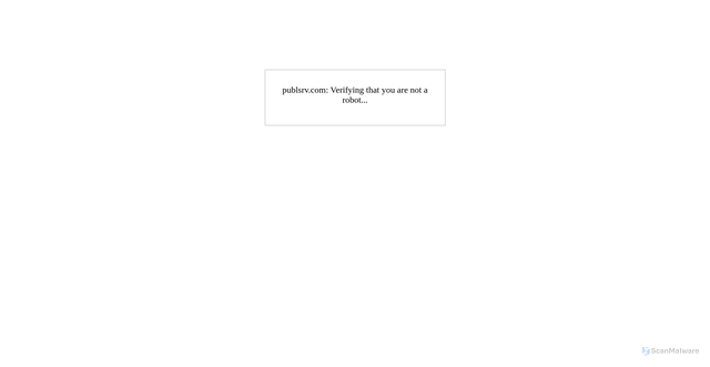 Security scan screenshot of https://publsrv.com/
