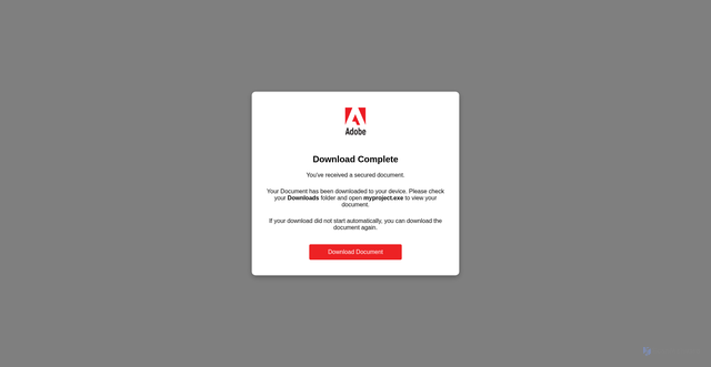 Security scan screenshot of https://myprojectdocument.pw/