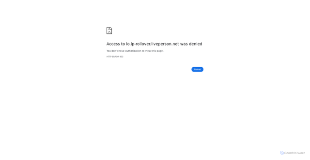 Security scan screenshot of https://lo.lp-rollover.liveperson.net