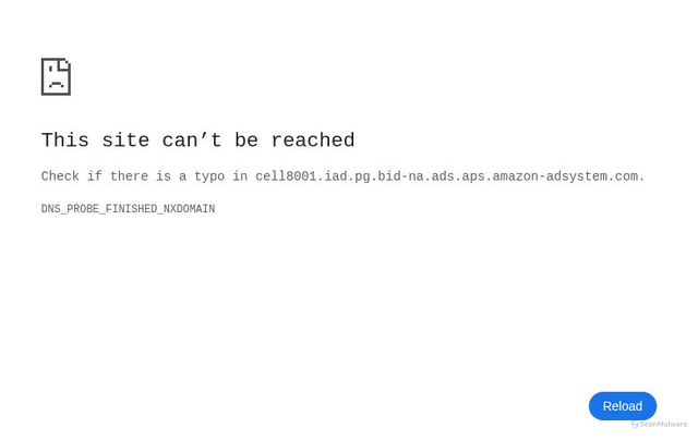 Security scan screenshot of https://cell8001.iad.pg.bid-na.ads.aps.amazon-adsystem.com