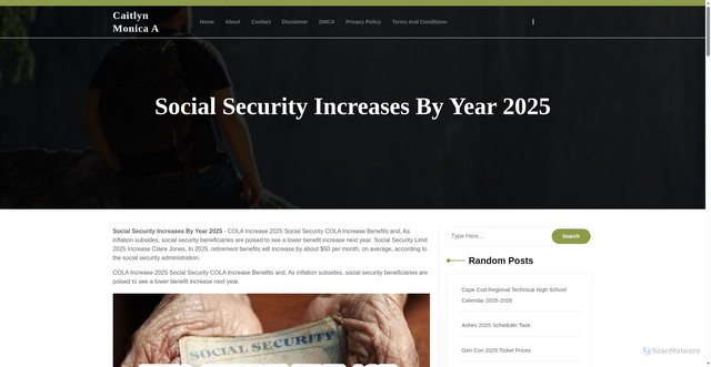 Security scan screenshot of https://caitlynmonicaa.pages.dev/uwfqv-social-security-increases-by-year-2025-jawwo