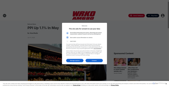Security scan screenshot of https://wrko.iheart.com/content/2026-06-11-ppi-up-11-in-may/