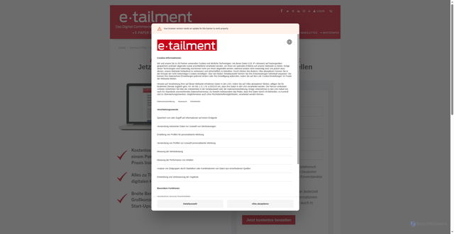 Security scan screenshot of https://r.brevo.etailment.de/mk/cl/f/sh/7nVU1aA2ng07nemXTi4um5G9EdrtbnC/Omzjue0wff2r