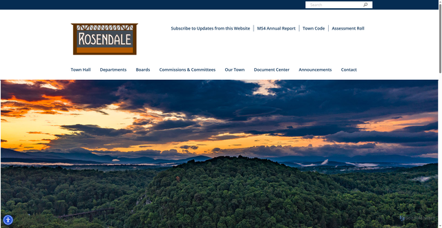 Security scan screenshot of https://www.townofrosendaleny.gov/