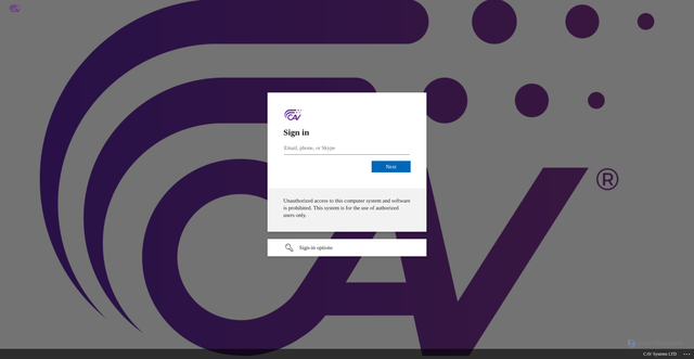 Security scan screenshot of https://cavice-my.sharepoint.com
