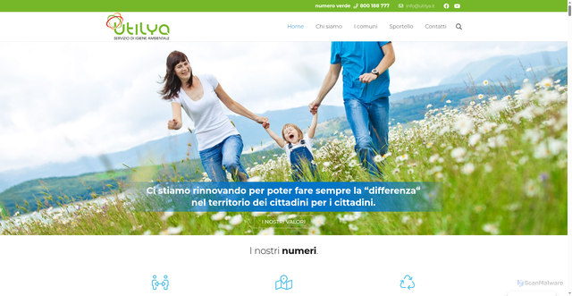 Security scan screenshot of https://www.utilya.it/