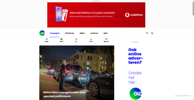 Security scan screenshot of https://gld.nl