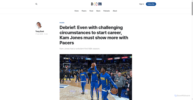 Security scan screenshot of https://www.circlecityspin.com/debrief-even-with-challenging-circumstances-to-start-career-kam-jones-must-show-more-with-pacers/