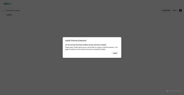 Security scan screenshot of https://higusa.printercloud.com