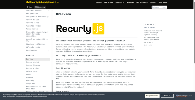 Security scan screenshot of https://js.recurly.com/