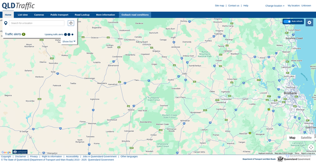 Security scan screenshot of https://qldtraffic.qld.gov.au/