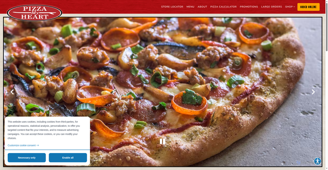 Security scan screenshot of https://www.pizzamyheart.com/