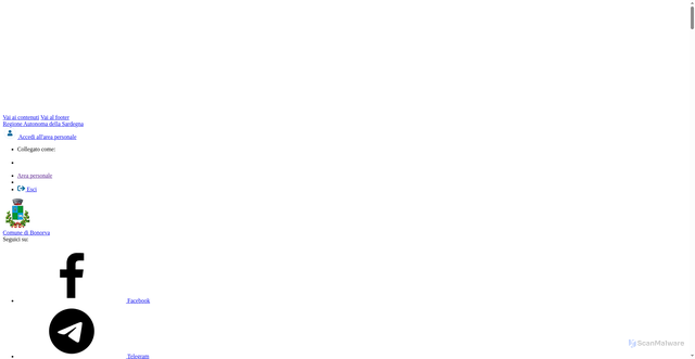Security scan screenshot of https://www.comune.bonorva.ss.it/