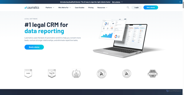 Security scan screenshot of https://lawmatics.com