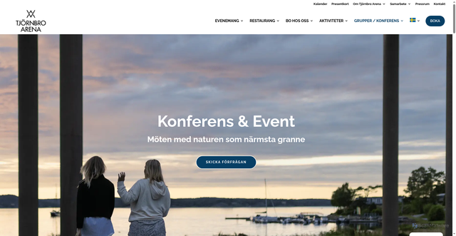 Security scan screenshot of https://tjornbroarena.se/konferens/