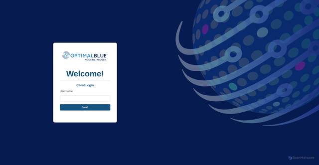 Security scan screenshot of https://lender.optimalblue.com