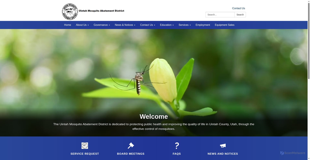 Security scan screenshot of https://www.uintahmadutah.gov/