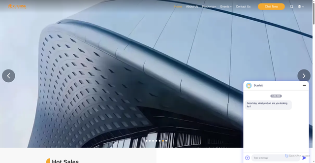 Security scan screenshot of https://img.aluminumpaneling.com