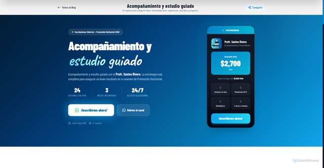 Security scan screenshot of https://blogdesantosrivera.pages.dev/entries/promocion-horizontal-2026-estudio-guiado