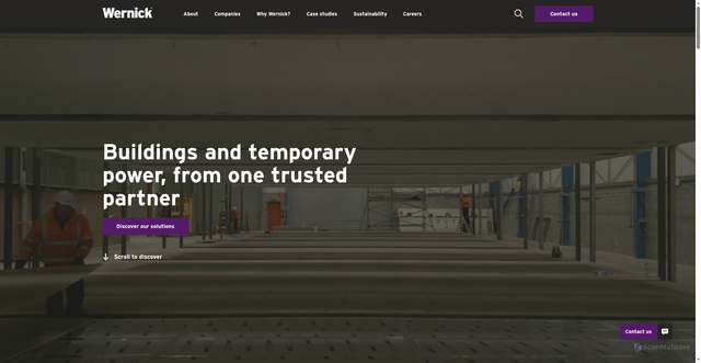 Security scan screenshot of https://www.wernick.co.uk