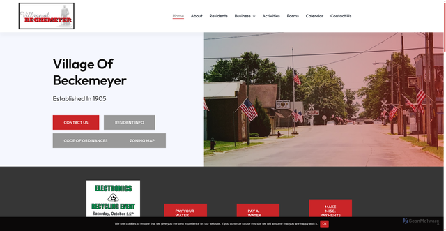 Security scan screenshot of https://beckemeyeril.gov/