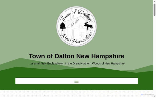 Security scan screenshot of https://townofdaltonnh.gov/