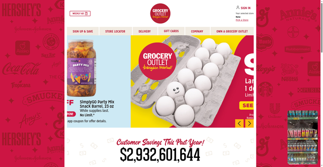 Security scan screenshot of https://www.groceryoutlet.com