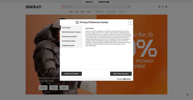 Security scan screenshot of https://stadium.se