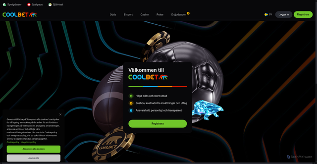 Security scan screenshot of https://www.coolbet.com/?aff_sub3=https%3A%2F%2Fsuper-casino.ee%2F