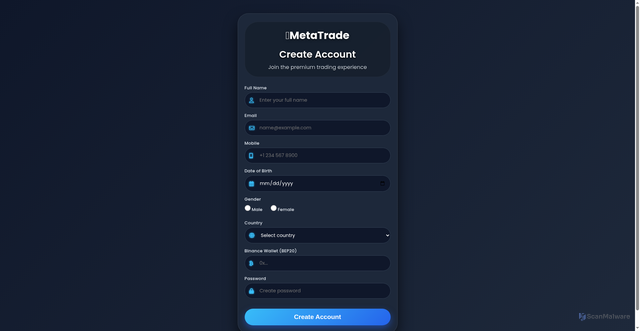 Security scan screenshot of https://metatrade-xyod4yu3cl.edgeone.app/