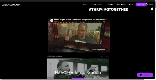 Security scan screenshot of https://www.naacpatlanta.com/