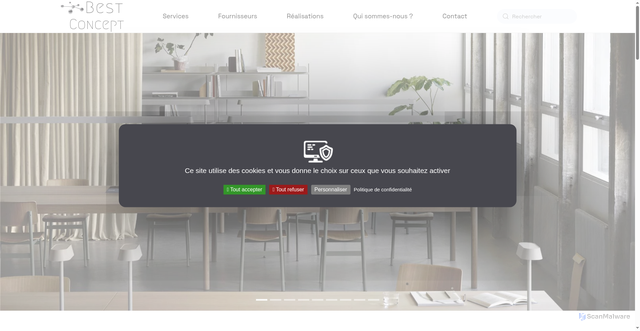 Security scan screenshot of https://www.groupe-bestpaper.com/