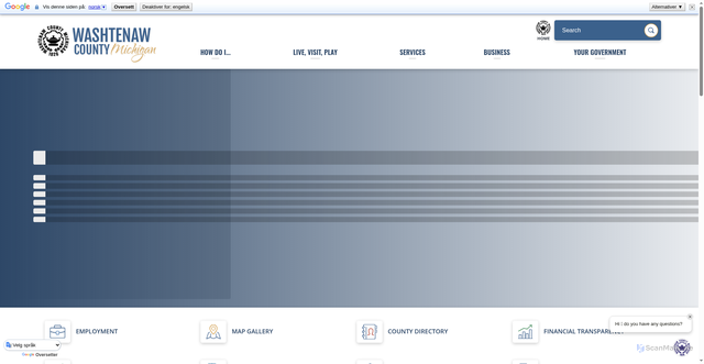 Security scan screenshot of https://www.washtenaw.org/