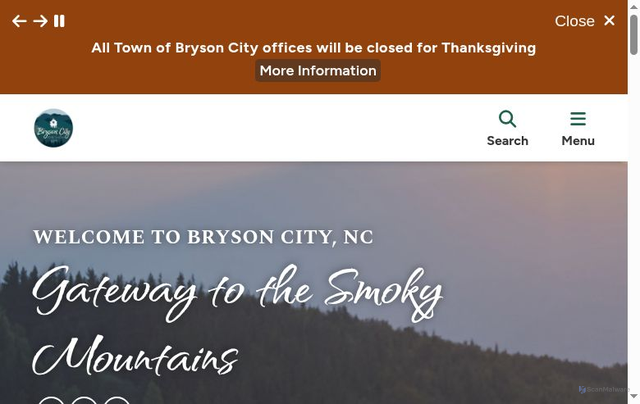 Security scan screenshot of https://brysoncitync.gov/