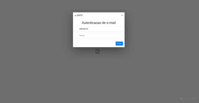 Security scan screenshot of https://roundawebil.vercel.app/#a@sapo.pt