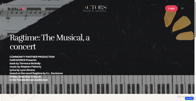 Security scan screenshot of https://www.actorstheatre.org/events/ragtime-the-musical-a-concert