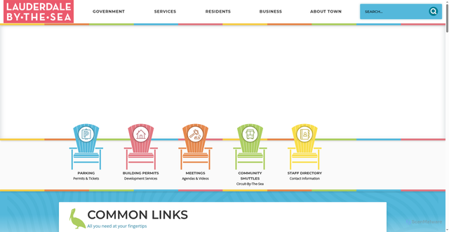 Security scan screenshot of https://lauderdalebythesea-fl.gov/