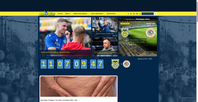 Security scan screenshot of https://rorum.arkowcy.pl