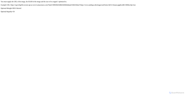 Security scan screenshot of https://wgx1e0gcb8.execute-api.us-west-2.amazonaws.com