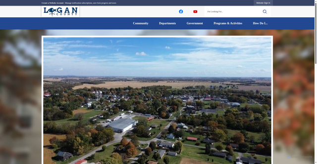 Security scan screenshot of https://logancountyky.gov/