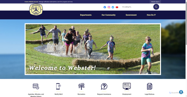 Security scan screenshot of https://websterny.gov/