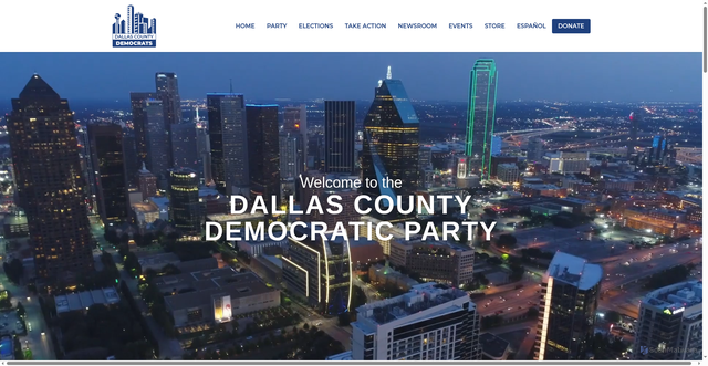 Security scan screenshot of https://www.dallasdemocrats.org/